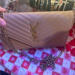 Yves Saint Laurent Metallic Gold Clutch